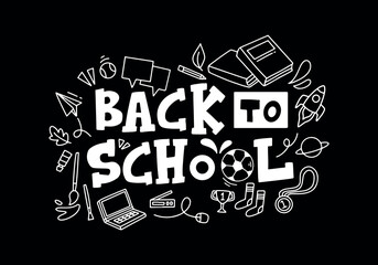 Back to school and education doodle elements
