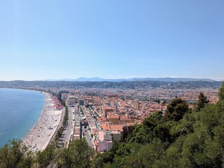 Overview of Nice from the Colline du Chateau, France - June 2025