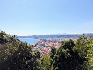Overview of Nice from the Colline du Chateau, France - June 2025