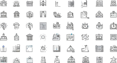 Set of flat vector business web iconsSet of flat vector business web icons