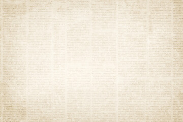 Aged newspaper texture with soft vignette and worn edges
