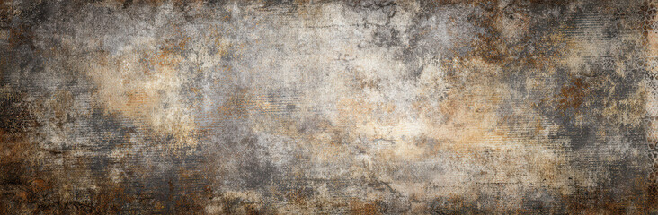 Obraz premium Distressed grunge background texture in gray and brown tones perfect for rustic and vintage-themed designs