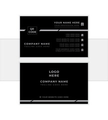  Modern creative presentational design - horizontal simple clean business or visiting card. best for print items. editable vector illustration. 
                