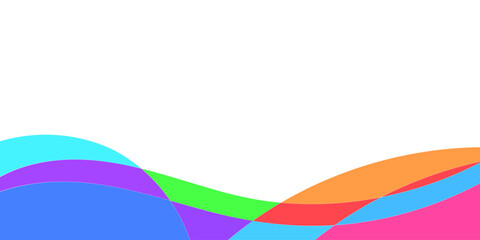 Abstract Colorful Wavy Shapes (5)