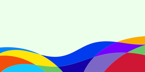 Abstract Background with Layered, Curved Shapes (2)