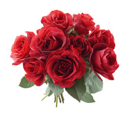 Obraz premium Bouquet of red roses floral arrangement vibrant beauty