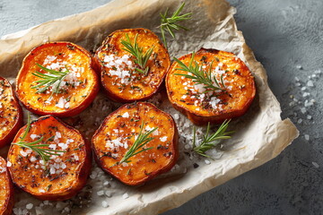 Roasted Sweet Potatoes with Rosemary and Pepper