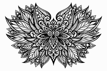 Mandala or symmetrical shapes vector design