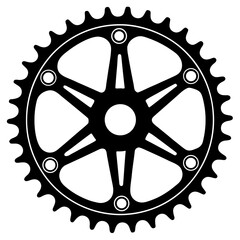 wheel of a car on silhouette white background  
