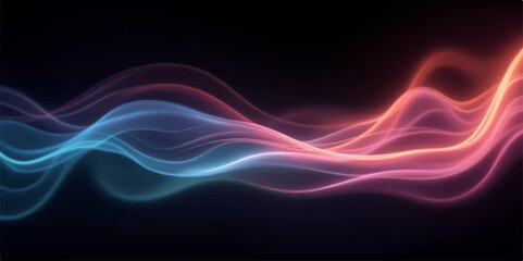 Fractal Red Smoke Background with Flowing Light and Dynamic Patterns