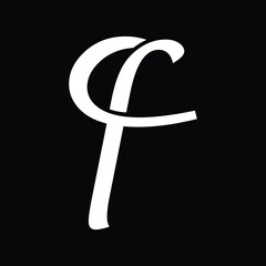  CF letter background vector design, CF logo design.