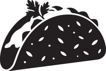 tacos icon, tacos silhouette vector illustration-simple silhouette illustration of tacos, perfect for tacos logos and icons