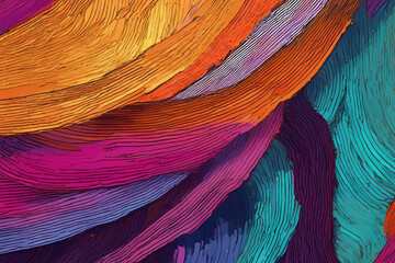 Vibrant Colorful Abstract Background with Flowing Linear Texture