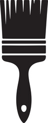 Paint Brush Icon Simple, Clean Vector Graphic for Design Projects