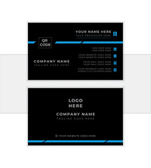  Vector modern business card. Business card design with abstract shapes. Visiting cards with modern design. best for print items. editable vector illustration. 
                