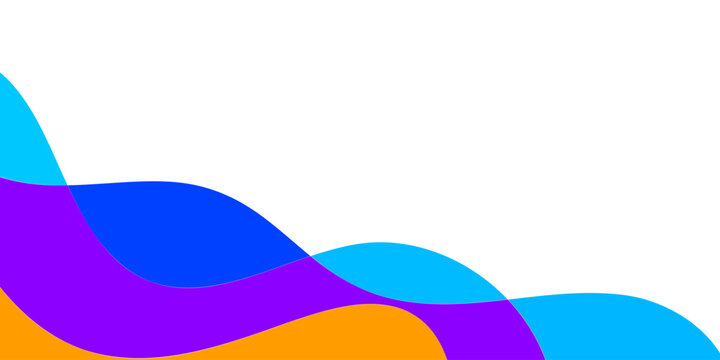 Abstract colorful shapes in vibrant hues