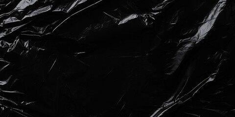 Plastic Wrap Stock Image In Black Background