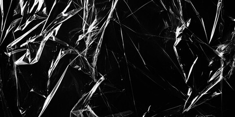 Plastic Wrap Stock Image In Black Background