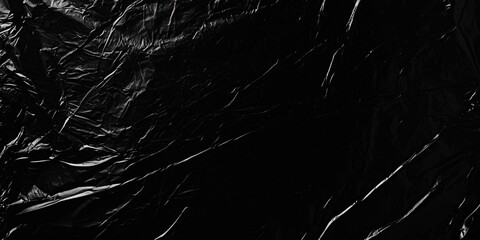 Plastic Wrap Stock Image In Black Background