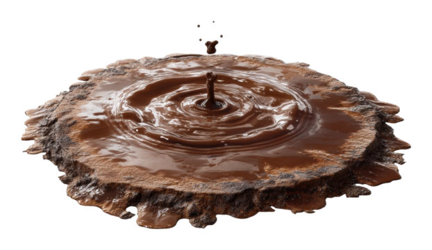 Chocolate splash action kitchen food