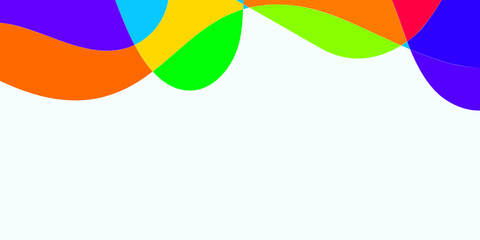 Abstract background with overlapping, curved shapes of vibrant colors (1)