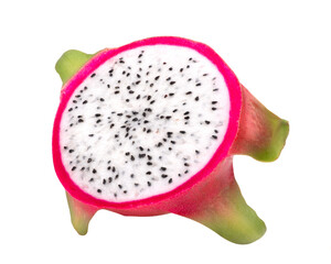 dragon fruit isolated on transparent png (Image from camera)