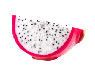 dragon fruit isolated on transparent png (Image from camera)