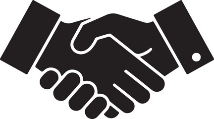 Naklejka premium Handshake Icon Partnership, Agreement, Collaboration, Deal, Success