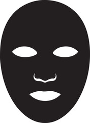 Simple Black and White Mask Illustration Anonymous, Theatre, Costume,  Identity, and Secret
