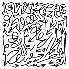 Black Arrow Hand Drawn Collection Available in Various Unique and Creative Styles and arrows with high art