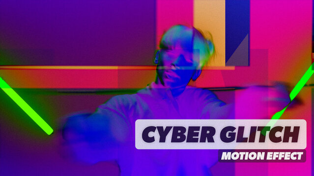 Cyber Glitch Procedural Motion Effect