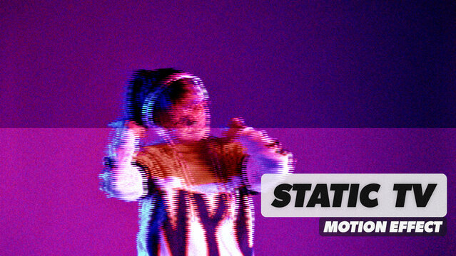 Static Tv Procedural Motion Effect