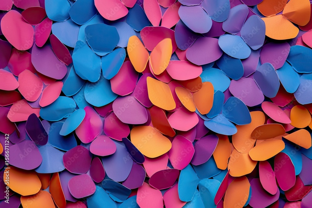 Poster sharp image of cool colors pattern with copy space