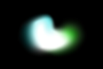 Abstract, glowing, neon blue and green glowing design on black background for wallpapers, headers, etc. 