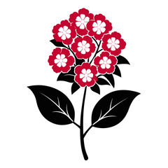 vector illustration of a  kalmia flower