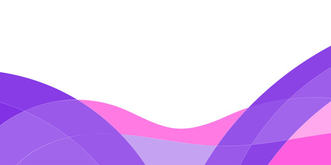 Abstract wavy shapes in shades of purple and pink (2)