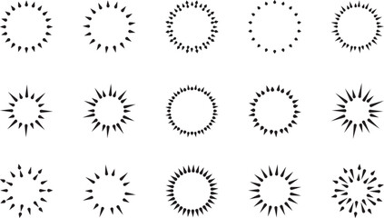 太陽のアイコンセット