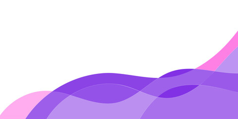 Abstract background with layered, flowing,  purple and pink shapes