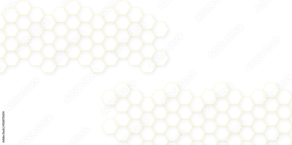 Poster abstract white hexagon concept background. seamless pattern with hexagon. hexagonal white hexagons h