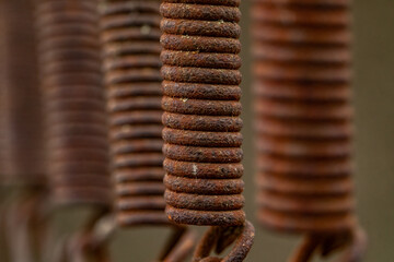 Empty Rusty metal texture or background. Industrial iron surface. Abstract factory color.