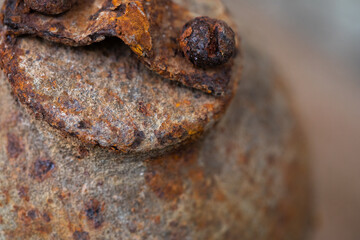 Empty Rusty metal texture or background. Industrial iron surface. Abstract factory color.