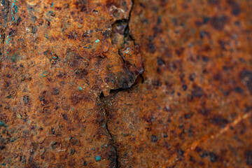 Empty Rusty metal texture or background. Industrial iron surface. Abstract factory color.