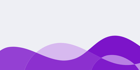 Abstract background with overlapping purple and light purple wave shapes