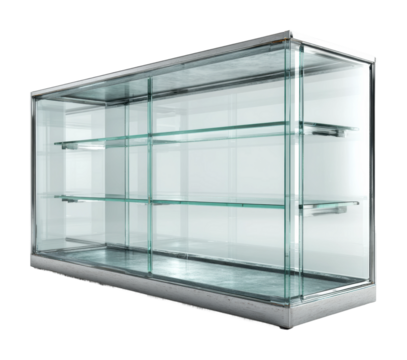 Glass display case for retail stores modern design commercial environment showcase