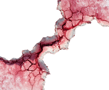 Cracked red soil formation nature abstract texture