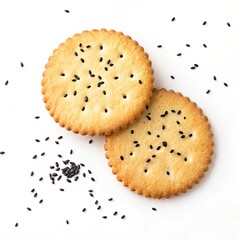 cookies on a white background