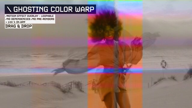 Ghoisting Color Warp Procedural Motion Effect: VHS, VCR, Retro CRT, Old TV Filter