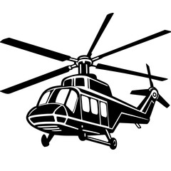 helicopter vector illustration