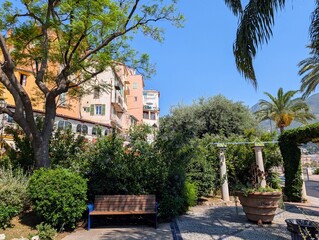 Naklejka premium Overview of Menton, French Riviera, France - July 2025