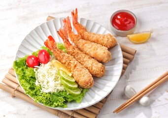 Ebi furai, Ebi Furay is a Japanese dish made from shrimp coated with pangko flour
